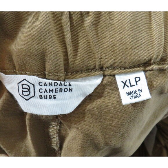 CCB High Rise Ruffled Waist Belted Paperbag Shorts Desert Ochre XL Petite - Picture 4 of 8